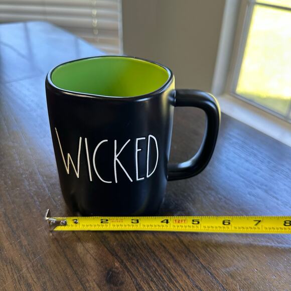 Rae Dunn  “WICKED” Black Green Coffee Mug Artisan Collection by Magenta - Picture 4 of 8